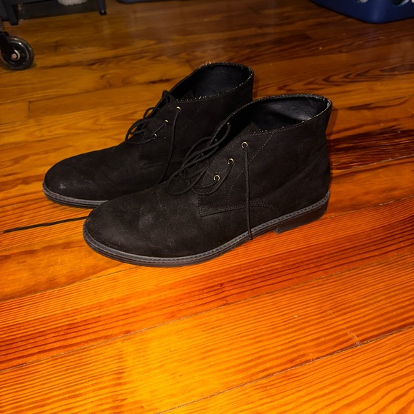 Water-Repellent Faux-Suede Desert Chukka Boots - Picture 1 of 3